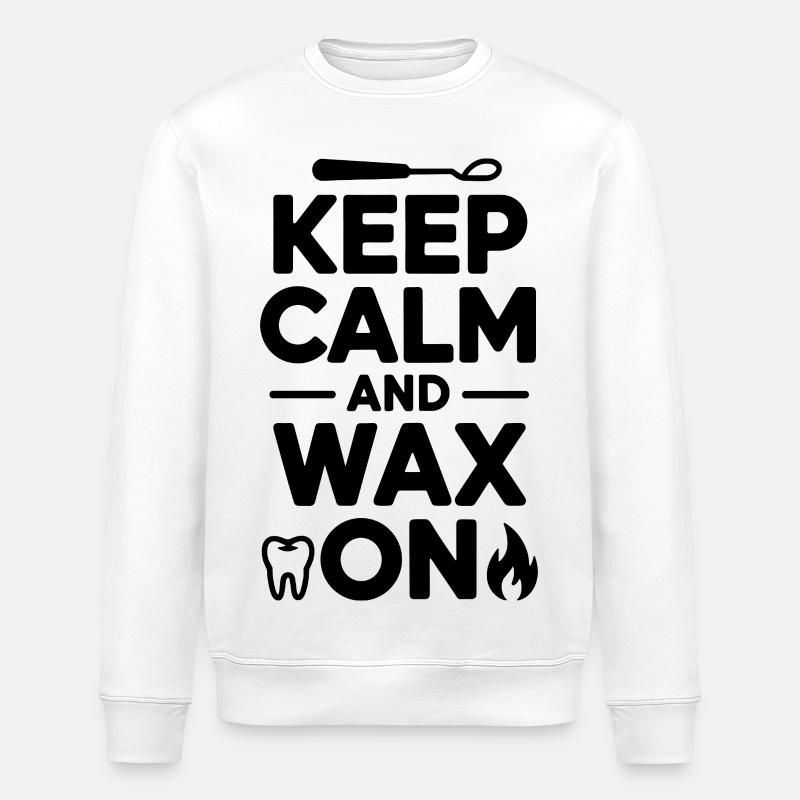 Dental Lab Technician Bridge Work  - Stanley/Stella ROLLER Unisex Organic Sweatshirt - white