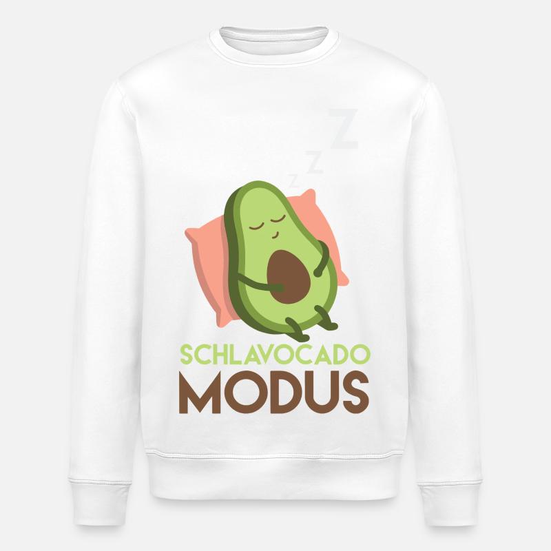 Schlavocado Mode - Stanley/Stella ROLLER Unisex Organic Sweatshirt - white