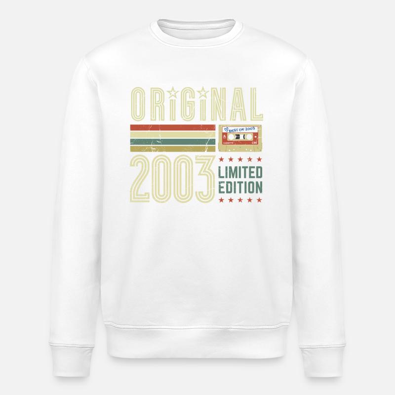 Original 2003 - Limited Edition - Stanley/Stella Unisex Bio-Sweatshirt ROLLER - Weiß