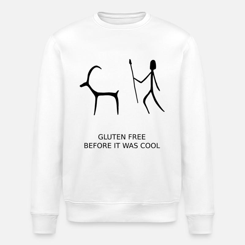 Glutenfreier Witz - Stanley/Stella Unisex Bio-Sweatshirt ROLLER - Weiß