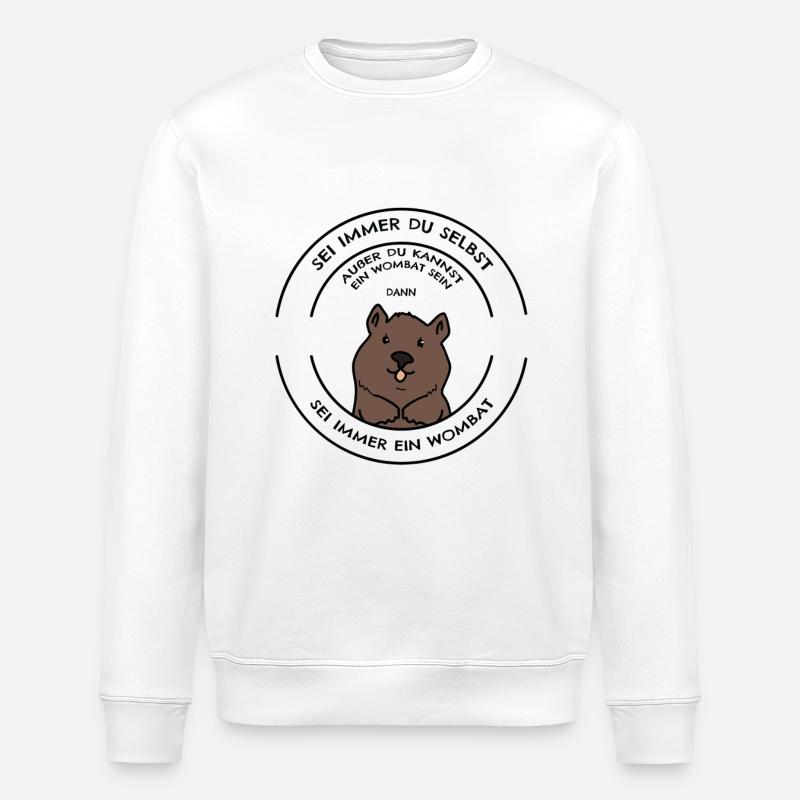 Wombat - Stanley/Stella Unisex Bio-Sweatshirt ROLLER - Weiß
