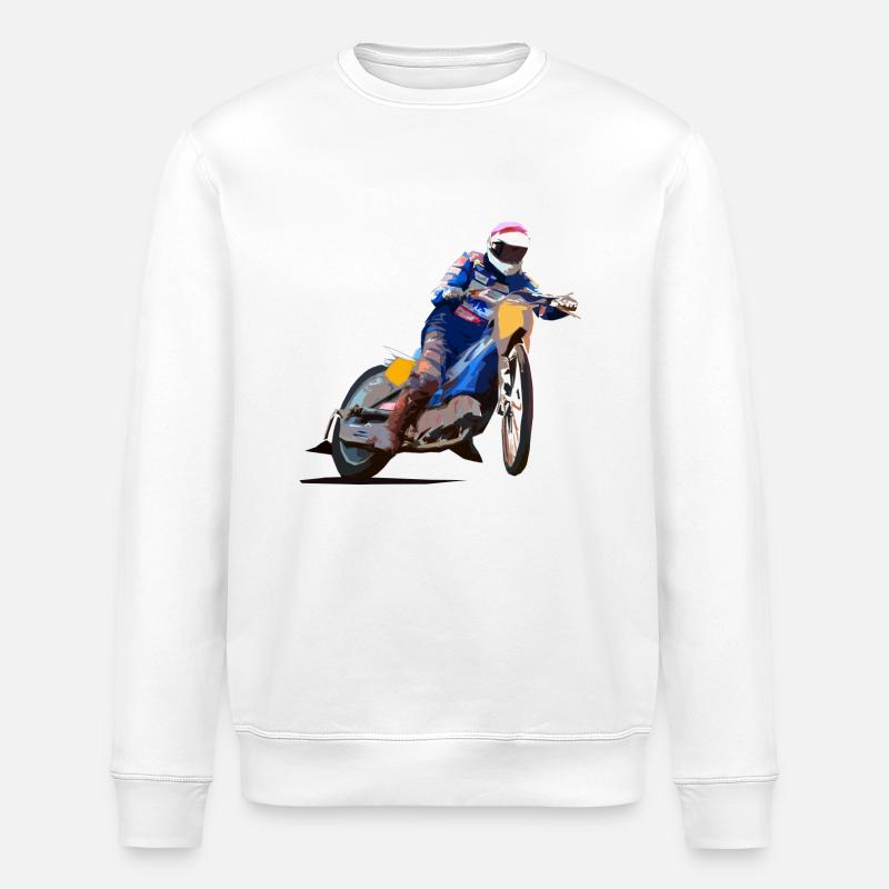 Speedway Racing - Stanley/Stella Unisex Bio-Sweatshirt ROLLER - Weiß