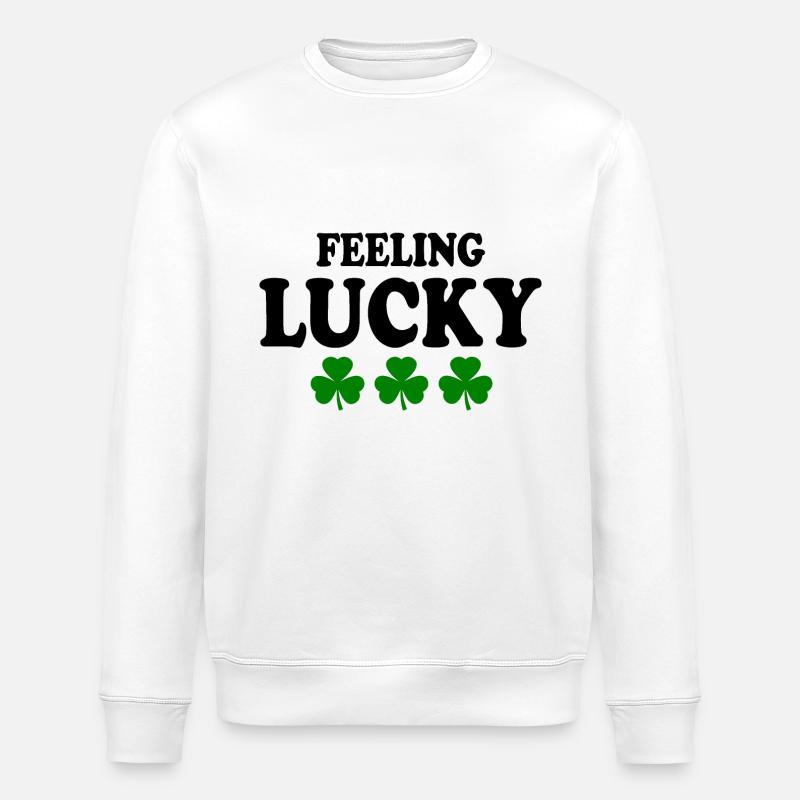 feeling lucky - Sweat bio ROLLER Stanley/Stella Unisexe - blanc