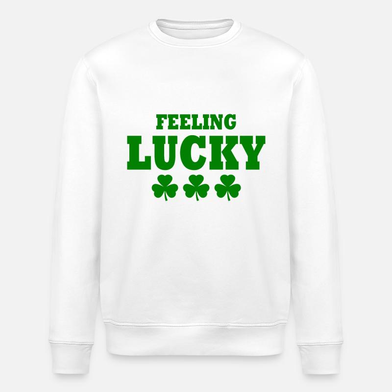 se sentir chanceux - Sweat bio ROLLER Stanley/Stella Unisexe - blanc