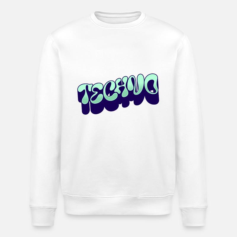 Techno - Sweat bio ROLLER Stanley/Stella Unisexe - blanc