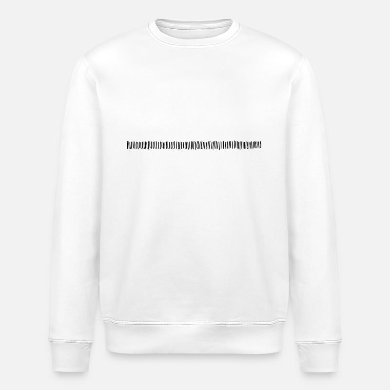 Strich Linie - Stanley/Stella Unisex Bio-Sweatshirt ROLLER - Weiß