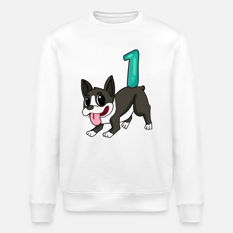 Numéro 1 Numéro Un - Sweat bio ROLLER Stanley/Stella Unisexe - blanc