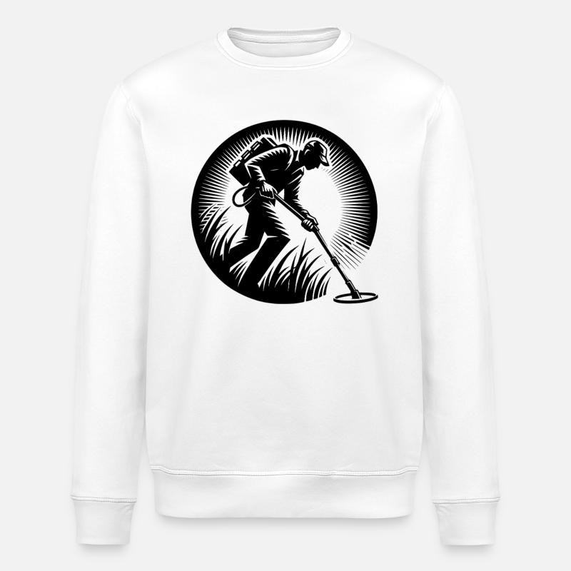 Sondeln Metalldetektor - Stanley/Stella Unisex Bio-Sweatshirt ROLLER - Weiß