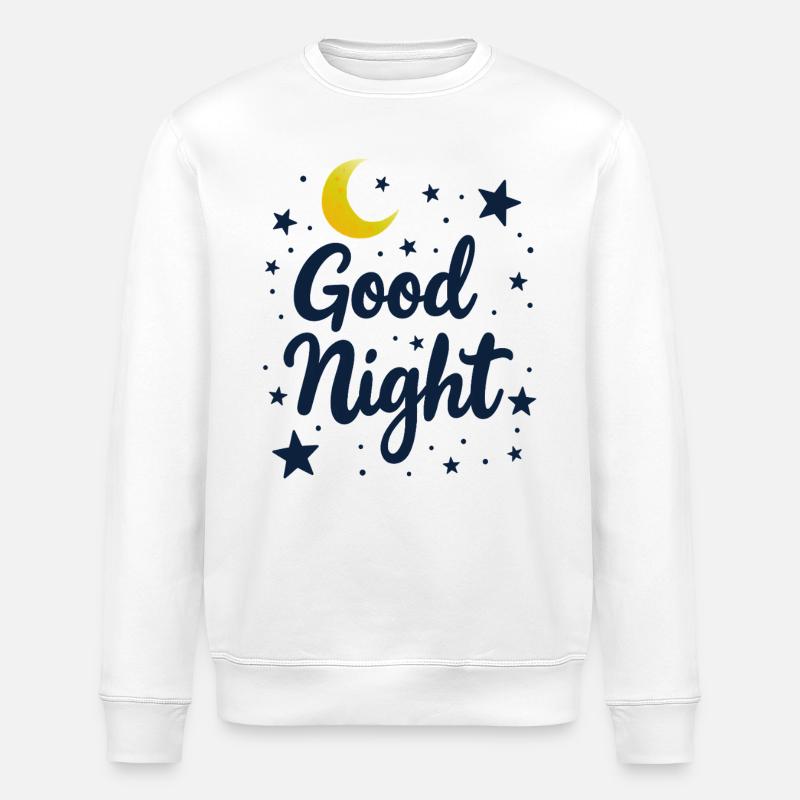 Good Night Träumer Cozy Look - Stanley/Stella Unisex Bio-Sweatshirt ROLLER - Weiß