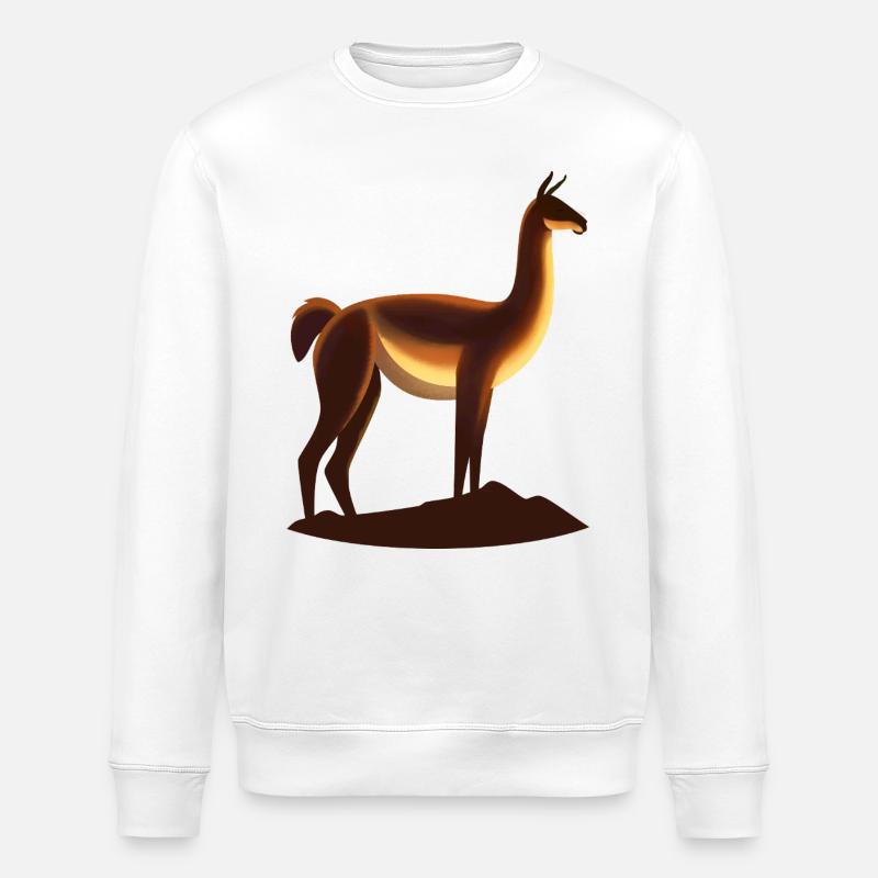 Guanaco - Sweat bio ROLLER Stanley/Stella Unisexe - blanc