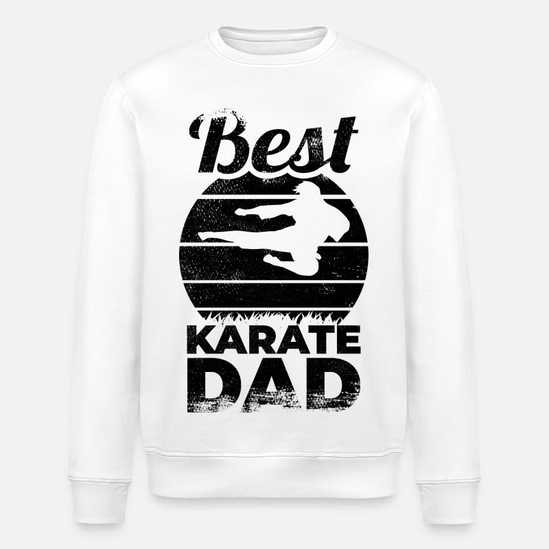 Karate Papa - Stanley/Stella Unisex Bio-Sweatshirt ROLLER - Weiß