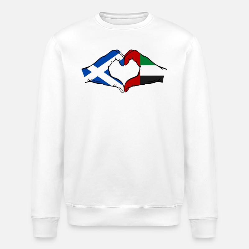 Écosse Émirats arabes unis Drapeau - Sweat bio ROLLER Stanley/Stella Unisexe - blanc
