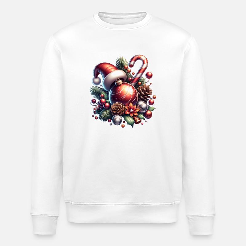 Idée cadeau de Noël - Sweat bio ROLLER Stanley/Stella Unisexe - blanc