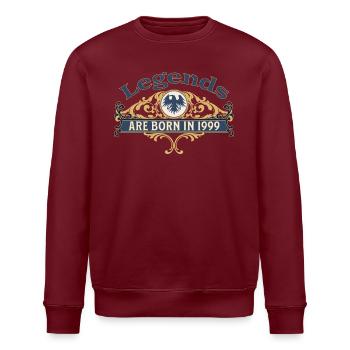 Legends Are Born in 1999 Geburtstag Geschenkidee - Stanley/Stella Unisex Bio-Sweatshirt ROLLER - Weiß - Vorne - Nik (191cm)