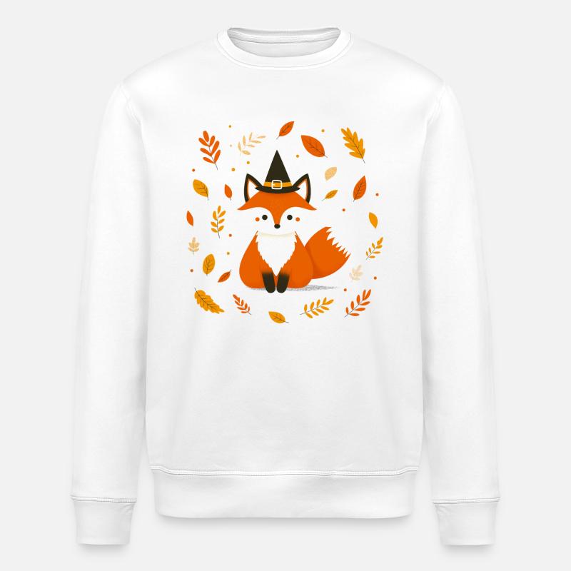 Halloween Fuchs - Stanley/Stella Unisex Bio-Sweatshirt ROLLER - Weiß