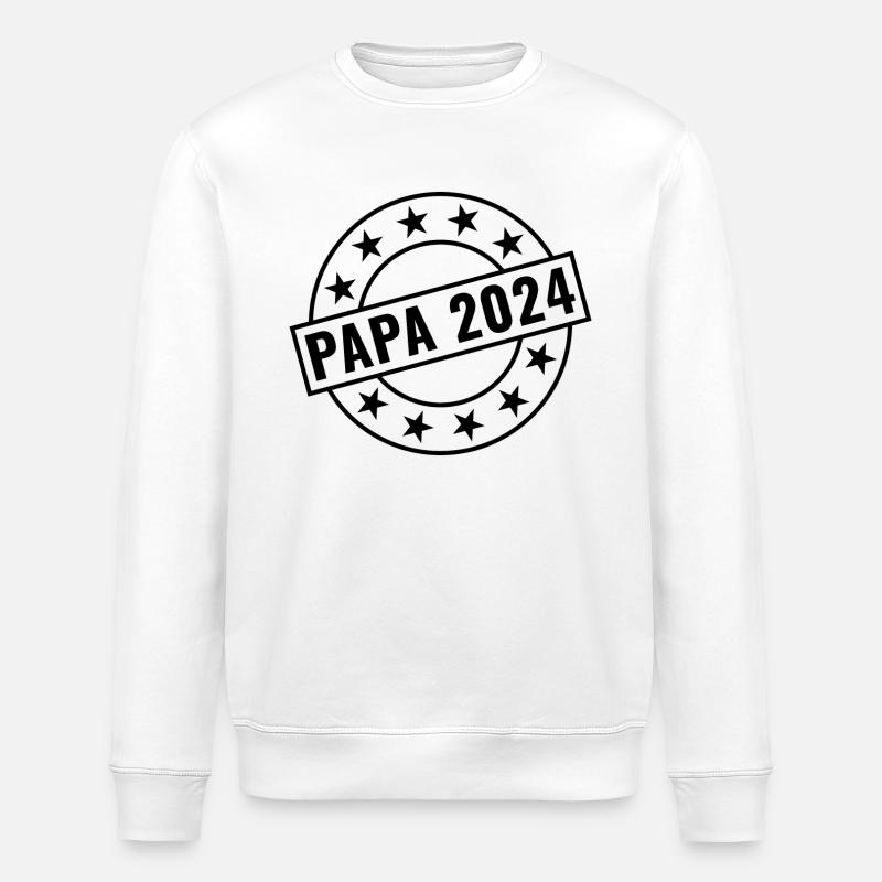 Papa 2024 - Stanley/Stella Unisex Bio-Sweatshirt ROLLER - Weiß