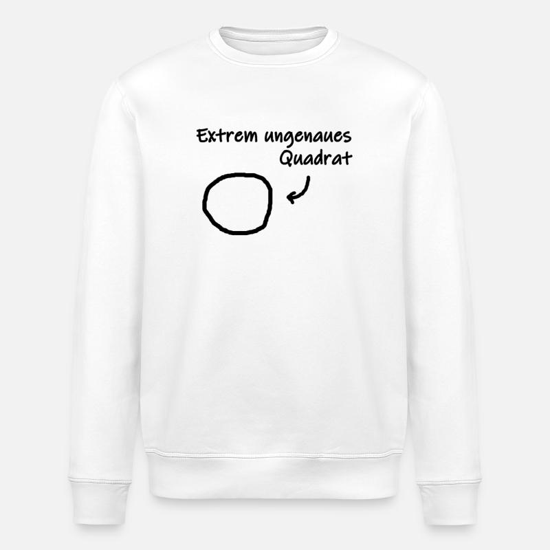 Extrem ungenaues Quadrat - Stanley/Stella Unisex Bio-Sweatshirt ROLLER - Weiß