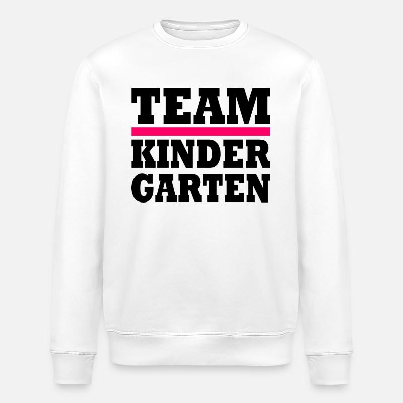 Team kindergarten - Stanley/Stella Unisex Bio-Sweatshirt ROLLER - Weiß