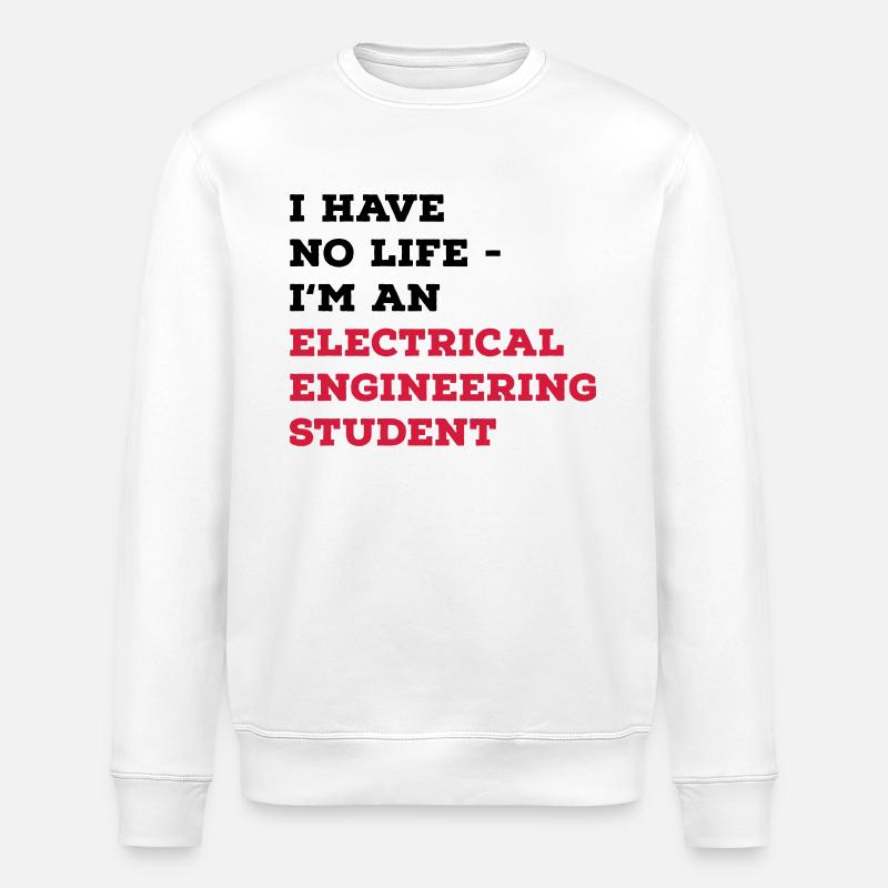 Elektrotechnik Studium - Stanley/Stella Unisex Bio-Sweatshirt ROLLER - Weiß