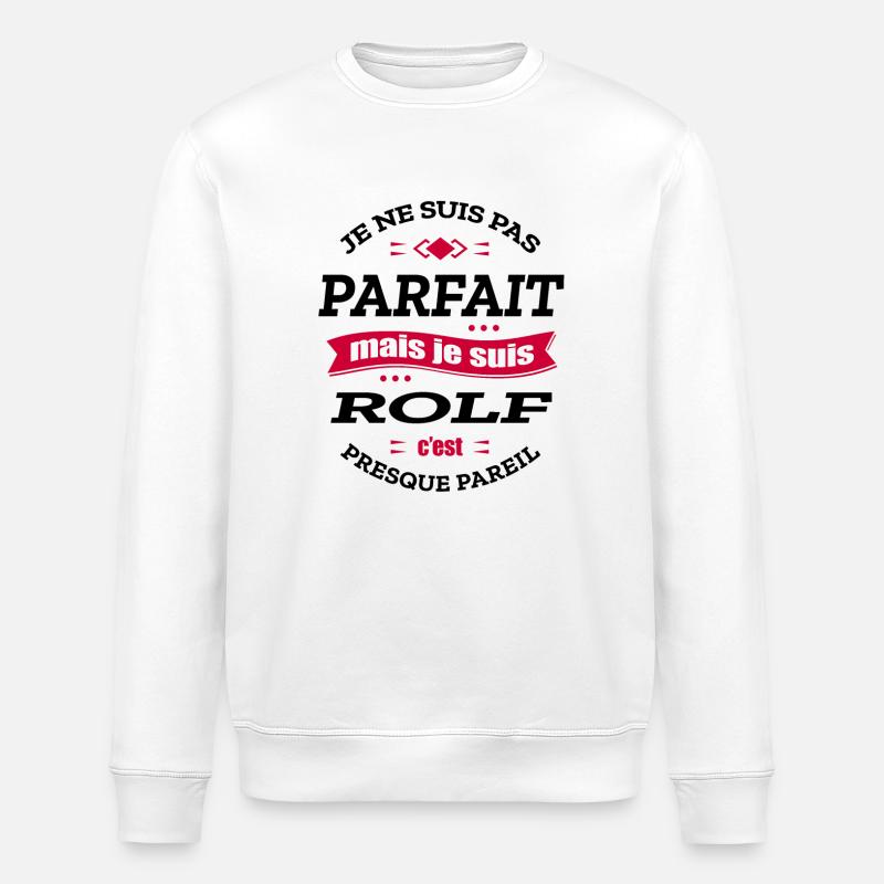 ROLF PARFAIT - PRENOM ROLF - Sweat bio ROLLER Stanley/Stella Unisexe - blanc