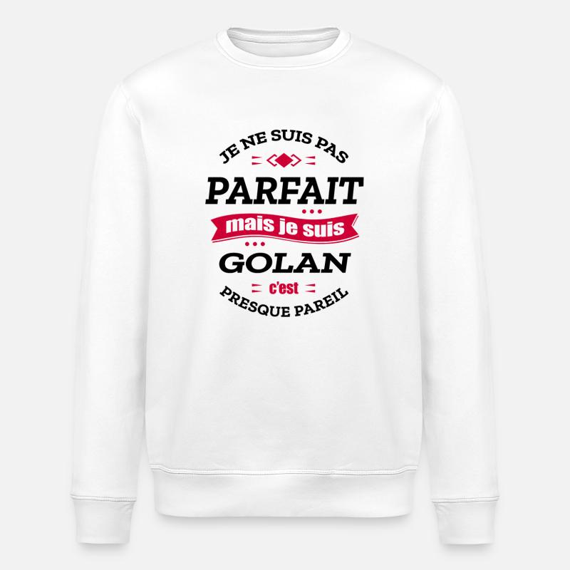 GOLAN PARFAIT - PRENOM GOLAN - Sweat bio ROLLER Stanley/Stella Unisexe - blanc
