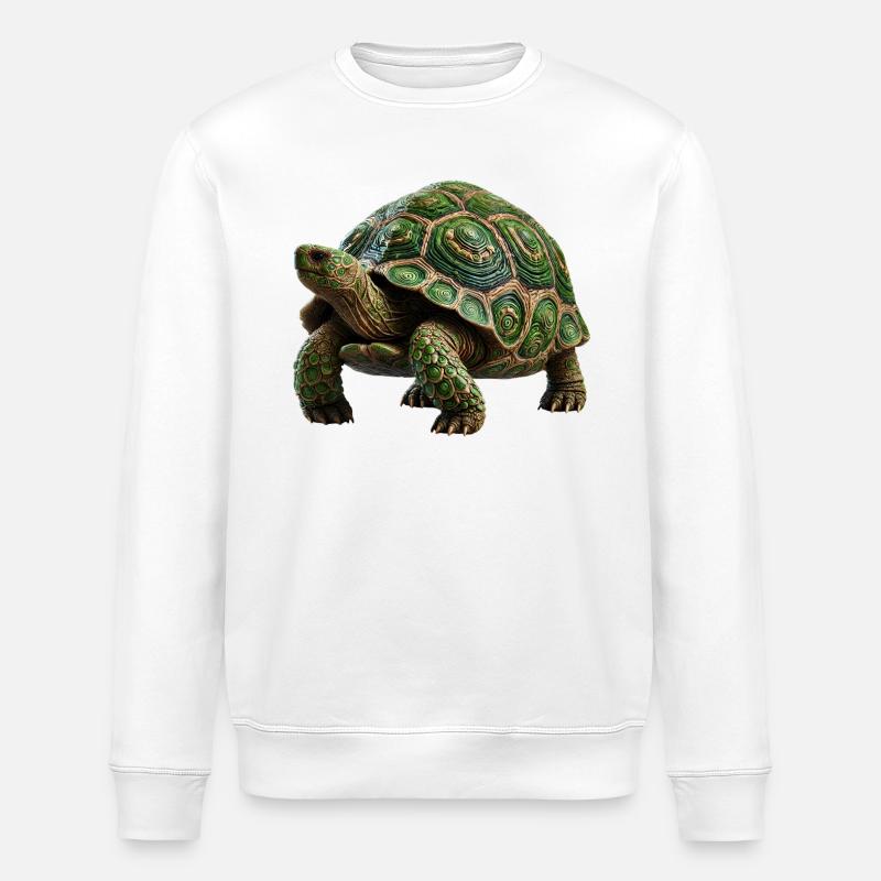 Turtle - Stanley/Stella ROLLER Unisex Organic Sweatshirt - white