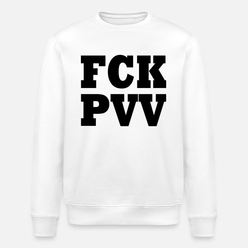 Fck pvv - Stanley/Stella Unisex Bio-Sweatshirt ROLLER - Weiß
