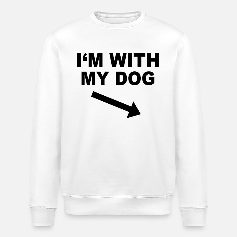 Chien - Sweat bio ROLLER Stanley/Stella Unisexe - blanc