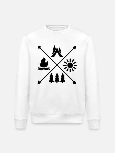 Tent - Stanley/Stella ROLLER Unisex Organic Sweatshirt - white