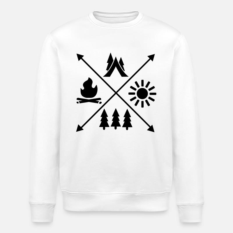 Tente - Sweat bio ROLLER Stanley/Stella Unisexe - blanc