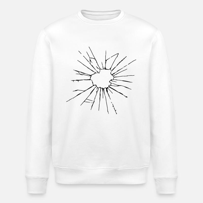 Gebrochenes Glas - Stanley/Stella Unisex Bio-Sweatshirt ROLLER - Weiß