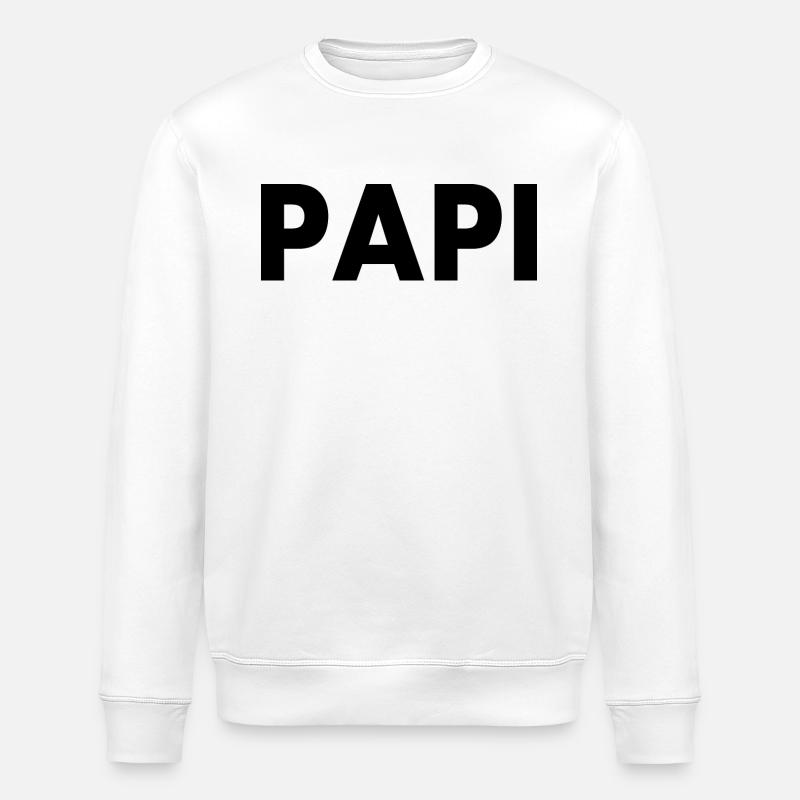 Papi - Stanley/Stella Unisex Bio-Sweatshirt ROLLER - Weiß