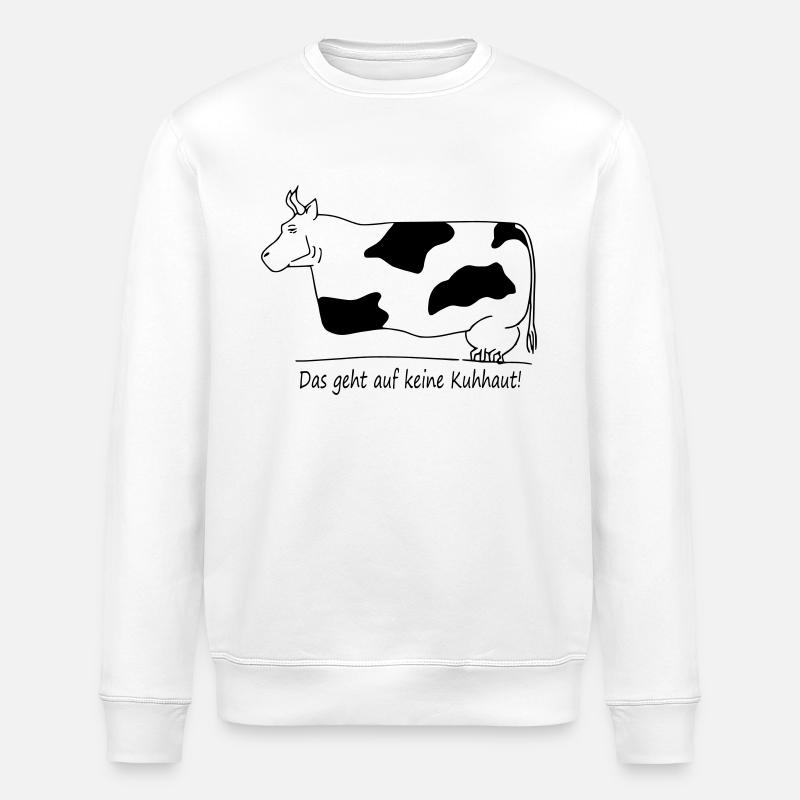 vache - Sweat bio ROLLER Stanley/Stella Unisexe - blanc