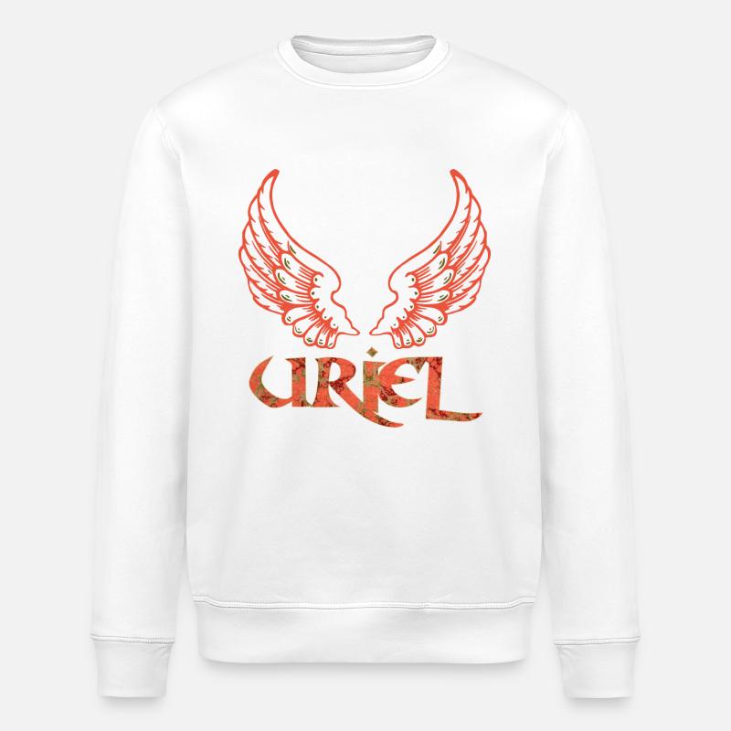 archangel uriel e 213 - Stanley/Stella ROLLER Unisex Organic Sweatshirt - white