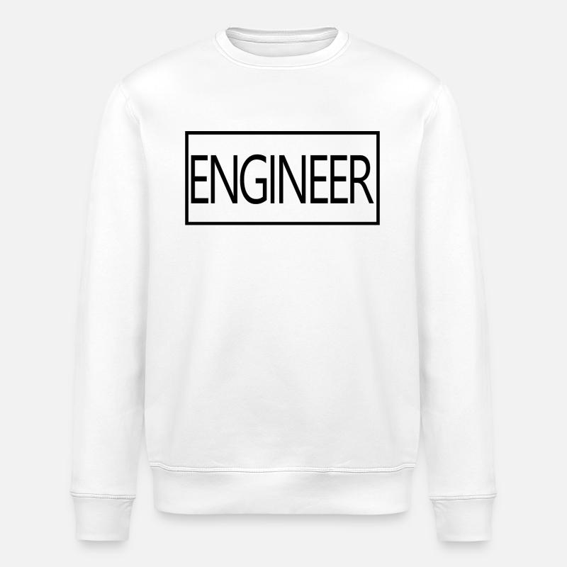 Engineer Proud Graduated Engineering Student - Stanley/Stella ROLLER Unisex Organic Sweatshirt - white