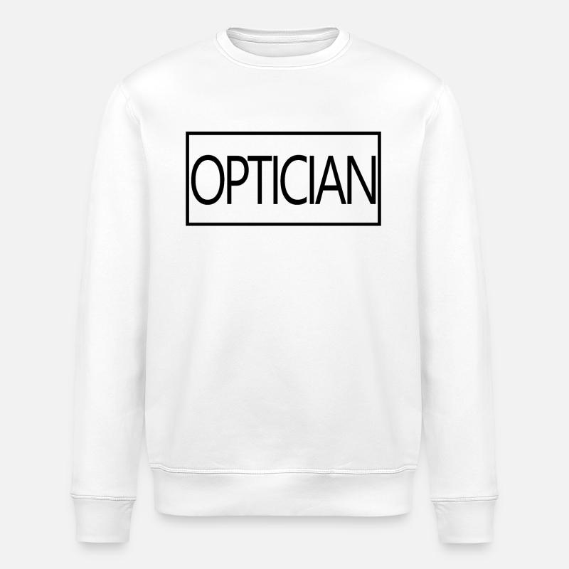 Optician Proud Graduated Optician Student - Stanley/Stella ROLLER Unisex Organic Sweatshirt - white
