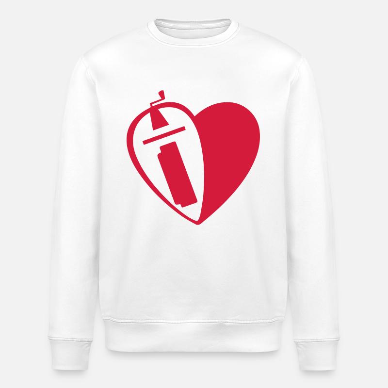 ilhg logo - Stanley/Stella Unisex Bio-Sweatshirt ROLLER - Weiß
