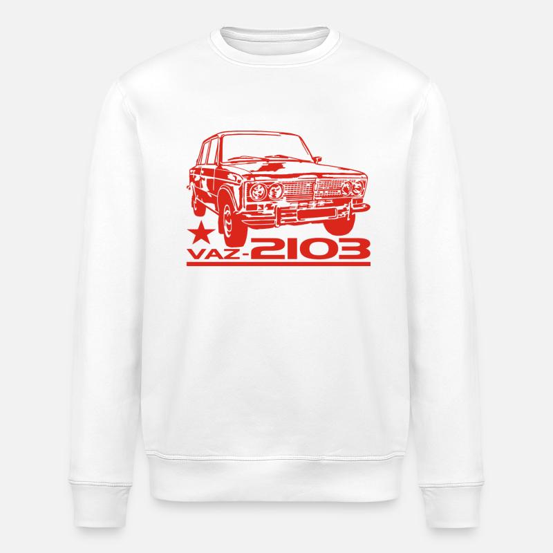 Lada 1500 VAZ 2103 Zhigul - Stanley/Stella Unisex Bio-Sweatshirt ROLLER - Weiß