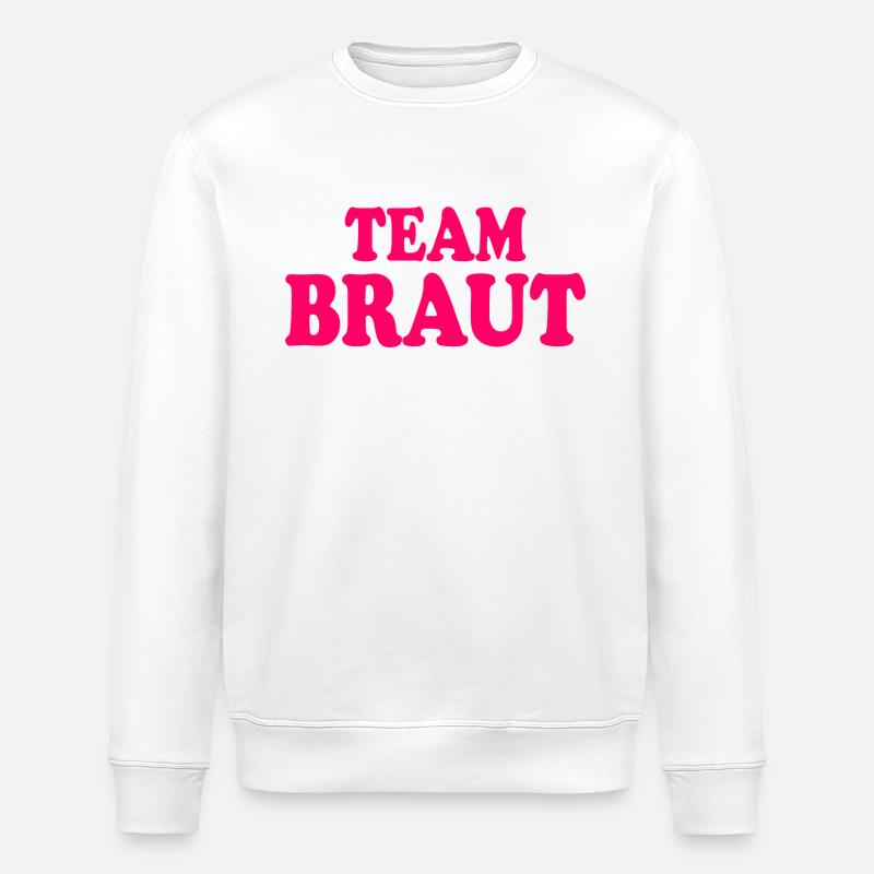 Team braut - Stanley/Stella Unisex Bio-Sweatshirt ROLLER - Weiß