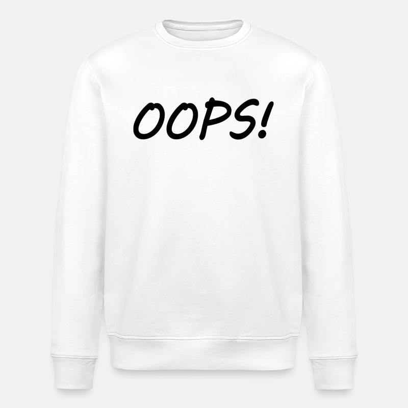 Oops - Stanley/Stella Unisex Bio-Sweatshirt ROLLER - Weiß