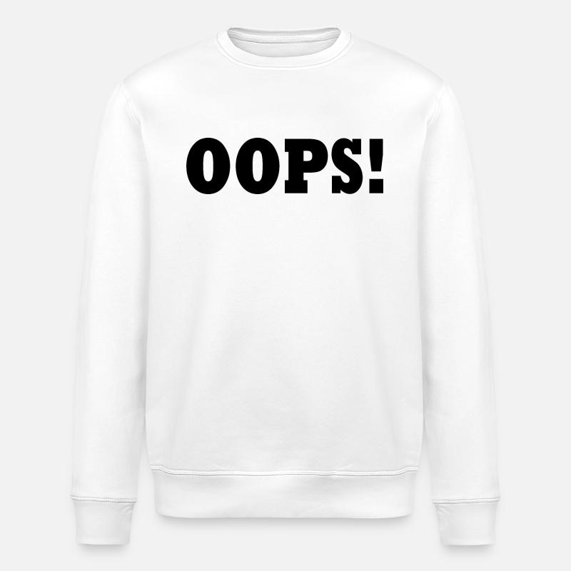 Oops - Stanley/Stella Unisex Bio-Sweatshirt ROLLER - Weiß