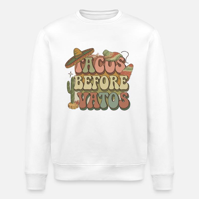 Tacos - Stanley/Stella Unisex Bio-Sweatshirt ROLLER - Weiß