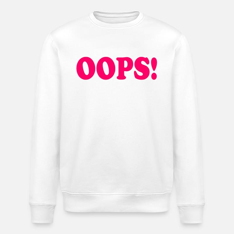 Oops - Stanley/Stella Unisex Bio-Sweatshirt ROLLER - Weiß