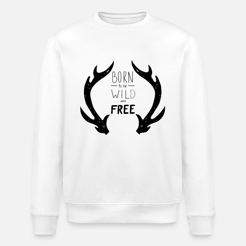 né sauvage libre - Sweat bio ROLLER Stanley/Stella Unisexe - blanc