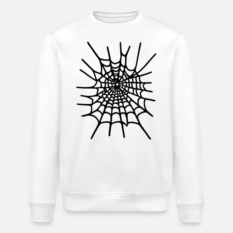 Spinnennetz Halloween - Stanley/Stella Unisex Bio-Sweatshirt ROLLER - Weiß