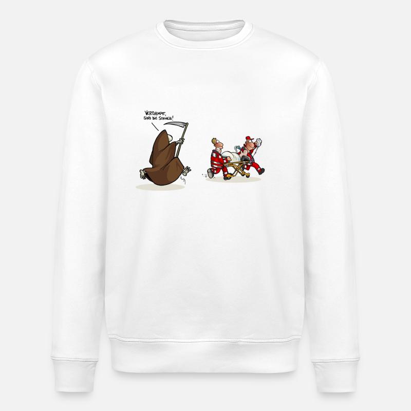 Wettlauf - Stanley/Stella Unisex Bio-Sweatshirt ROLLER - Weiß