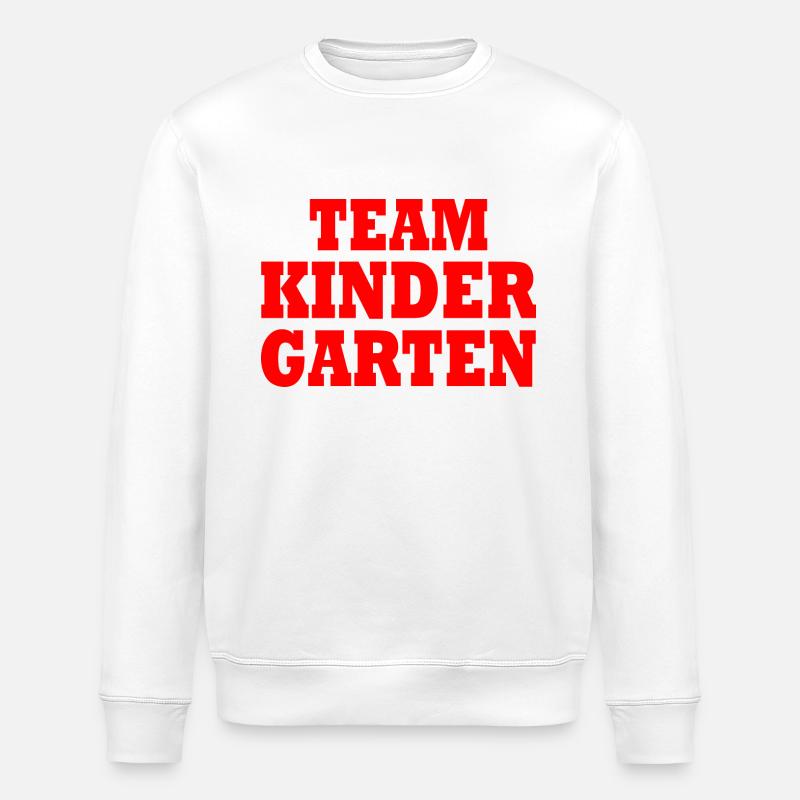 Team kindergarten - Stanley/Stella Unisex Bio-Sweatshirt ROLLER - Weiß