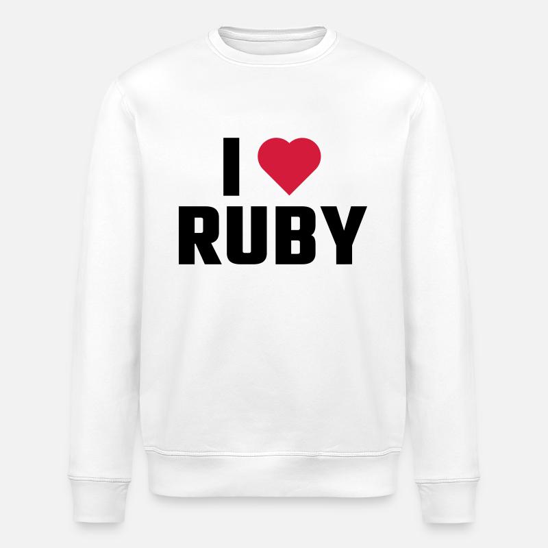 J'adore RUBY - Sweat bio ROLLER Stanley/Stella Unisexe - blanc