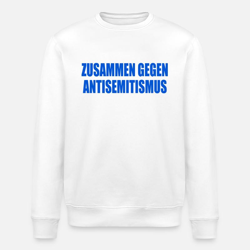 zusammen gegen antisemitismus - Stanley/Stella Unisex Bio-Sweatshirt ROLLER - Weiß
