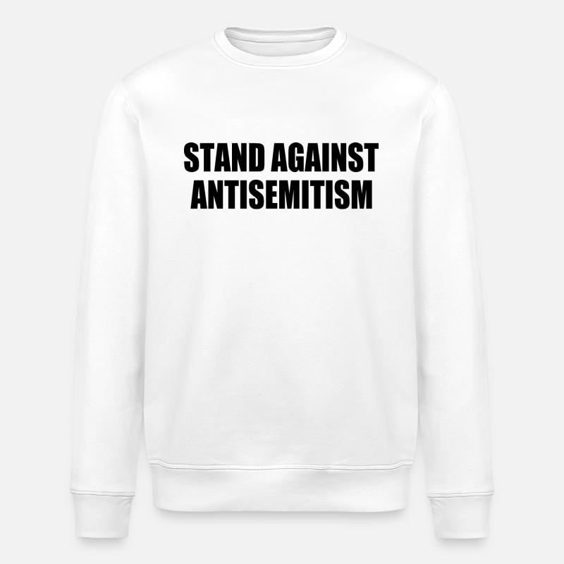stand against antisemitism - Sweat bio ROLLER Stanley/Stella Unisexe - blanc